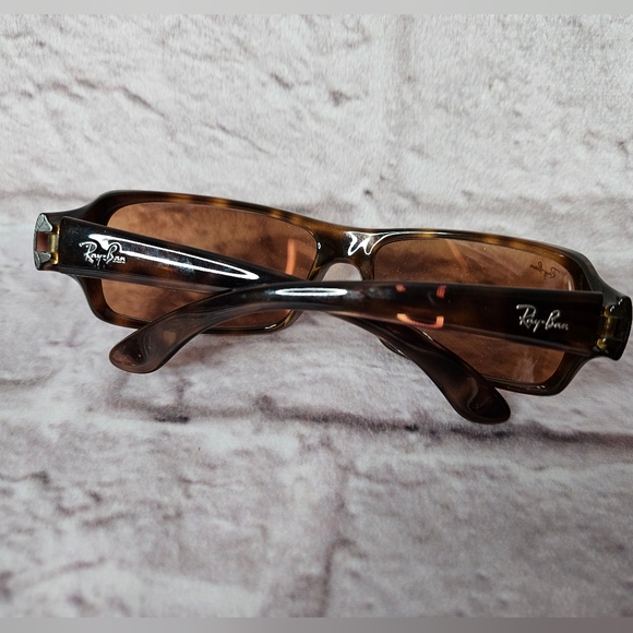 Ray Ban Rb4075 Polished Havana Sunglasses Brown - Picture 9 of 9